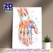 Hand Anatomy Painting Poster, Vibrant Watercolor Detailed Hand Muscle & Skeletal Structure Poster, Educational Anatomical Decor Suitable For Clinic_maomaolike.com