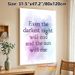 Inspirational Quote Painting Poster, Soft Purple-blue Watercolor Style Poster, Uplifting Motivational Message To Boost Positive Mood, Ideal For Living_maomaolike.com