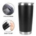20oz Drinkware Thermal Mug Beer Cups Vacuum With Lids Stainless Steel Water Bottle Insulated Leakproof_maomaolike.com