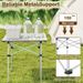 Folding Roll-up Camping Table With Metal Legs With Carrying Bag Non-slip Foot For Camping, Picnics, And Beach Trips_maomaolike.com