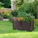 Raised Garden Bed Plant Growth Box With Self-watering System For Garden Patio Balcony Elevated Planter Box For Flowers Vegetables Herbs_maomaolike.com