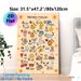 French Alphabet Painting Poster, Colorful Cartoon Illustrated Poster, Supports French Vocabulary Learning, Ideal For Study Areas And Living Spaces_maomaolike.com