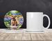 Norfolk Terrier Spring Path Large Sandstone Coasters Pack Of 4 Absorbent Round Coasters Decor Gifts For Men Or Women, 4 In, Multicolor_maomaolike.com
