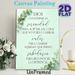 Spanish Serenity Prayer Painting Poster, Elegant Mixed-font Mint Green Floral Decor Poster, Calming Inspirational Quote Art, Suitable For Living Room_maomaolike.com
