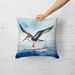Black Skimmer Throw Pillow Machine Washable, Indoor Outdoor Decorative Pillow For Couch, Bed Or Patio, 18Hx18W_maomaolike.com