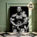 Bodybuilding Themed Painting Poster, Vintage Monochrome Professional Bodybuilder Poster, Motivational Fitness Artwork Ideal For Gym, Home Wall Decor_maomaolike.com