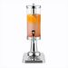 SOGA Single 3L Silver Stainless Steel Beverage Dispenser Ice Cylinder Clear Juicer Hot Cold Water Jug_maomaolike.com