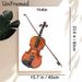 Violin Themed Painting Poster, Realistic Glossy Violin With Bow Poster, Elegant Musical Decor Ideal For Music Studio, Home Wall Display_maomaolike.com