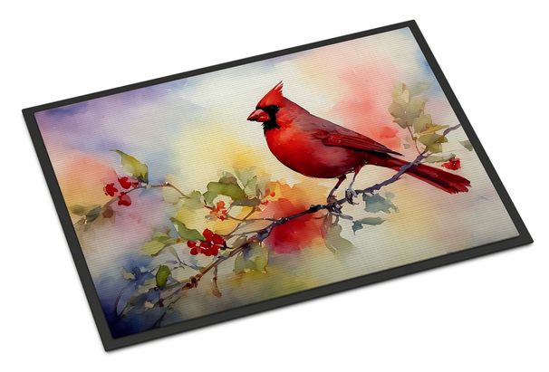 Cardinal Doormat Front Door Mat Indoor Outdoor Rugs For Entryway, Non Slip Washable Low Pile, 24H X 36W_maomaolike.com