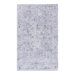 MAVAL Blue Washable Rug 4x6 Area Rug Blue Cream, 4' X 6'_maomaolike.com