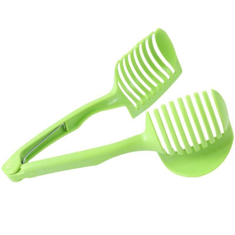 Multi-Fruit Slicer With Handle - Plastic Tomato Potato & Lemon Cutter (3-in-1 Kitchen Tool For Fast Slicing Dishwasher_maomaolike.com
