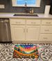 Marigolds In Color Memory Foam Kitchen Mat Machine Washable Anti-Fatigue Mat Cushion Comfort Bath Mat Or Kitchen Rug_maomaolike.com