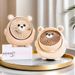 New Cute Dog Adorable Small USB Rechargeable Three-Speed Adjustable Desktop Bedside Household Handheld Electric Fan_maomaolike.com