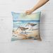 Sandpipers Hunting Throw Pillow Machine Washable, Indoor Outdoor Decorative Pillow For Couch, Bed Or Patio, 18Hx18W_maomaolike.com