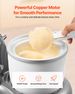 Ice Cream Maker, 1.8 Qt. Capacity, 6-Speed Electric Stand Mixer, With LED Digital Display & Timer, Mixing Paddle, Dough Hook, Splash Guard, For Homemade Frozen Yogurt Fruit Sorbet Gelato, Grey_maomaolike.com