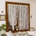 French Country Cream Style Embroidered Lace Sheer For Kitchen, Bedroom, Bay Window, No Drilling Required, Half Curtain,_maomaolike.com