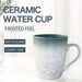 18 Oz Large Pottery Coffee Mug, Green Big Tea Cup For Office And Home, Dishwasher And Microwave Safe…_maomaolike.com