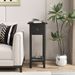 2 Tier Slim Nightstand Bedside Table With Drawer Shelf_maomaolike.com
