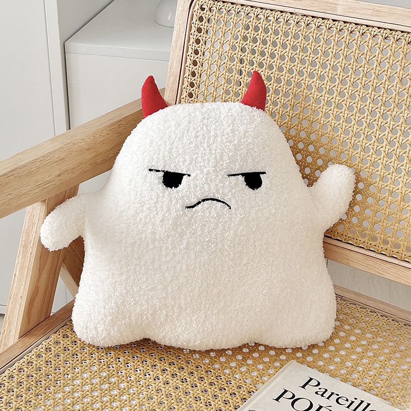 Ugly Cute Little Ghost Plush Doll Halloween Devil Pillow Sofa Cushion Nap Pillow Decoration Christmas_maomaolike.com
