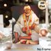 Sai Baba Devotional Painting Poster, Warm-toned Sacred Portrait Poster, Calming Spiritual Decor For Home Prayer Rooms And Meditation Spaces_maomaolike.com