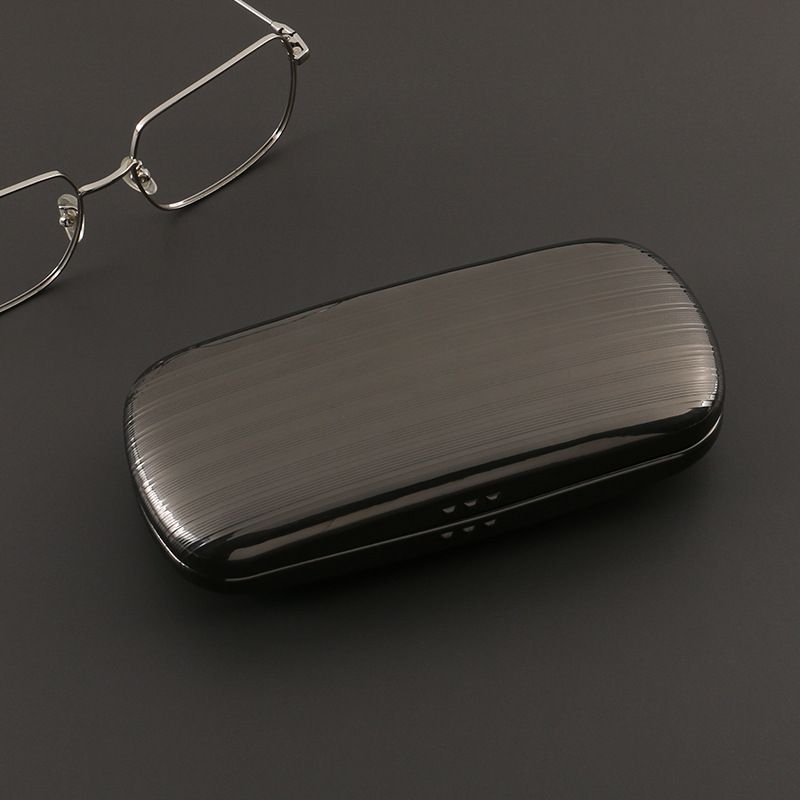 Unisex Aluminum lightweight smooth embossed oxidized glasses case Lightweight anti-pressure sunglasses case myopia glasses case_maomaolike.com