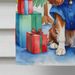 Cavalier Spaniel Christmas Reindeer House Flag Large Porch Sleeve Pole Decorative Outside Yard Banner Artwork Wall Hanging, Polyester, House Size, Multicolor_maomaolike.com