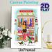 Sari-Sari Store Themed Painting Poster, Colorful Whimsical Neighborhood Grocery Scene Poster, Warm Nostalgic Artwork Ideal For Home, Kitchen And_maomaolike.com