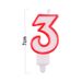 Number 3 Birthday Candle 3D Number Happy Birthday Cake Candles For Birthday Party Wedding Decoration Reunions Theme Party 7cm 24pcs_maomaolike.com