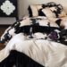 French Style Wide Edge Black Silk Ladylike 100-Count Autumn Winter Brushed Four-Piece Set Soft Breathable Long-Staple Cotton Duvet_maomaolike.com