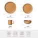 12-Piece Stoneware Dinnerware Sets With Mugs | Microwave & Dishwasher Safe | Non-Toxic Dinner Plates Bowls Set | Stackable Matte Glaze Kitchenware For 3_maomaolike.com