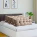 SOGA 4X 150cm Beige Triangular Wedge Bed Pillow Headboard_maomaolike.com