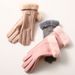 Warm gloves Women's winter fleece and fleece thickened autumn outdoor cycling touch screen cycling gloves_maomaolike.com