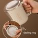 WORTHBUY Double-layer With Spoon&Straw Milk Coffee Mug Portable Insulated Anti Scalding 304 Stainless Steel Water Cup_maomaolike.com