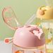 500ml Dinosaur With Silicone Straw Leak Proof Plastic Bottle Summer Children's Water Cup_maomaolike.com
