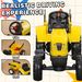 Kids Ride On Tractor With Back Trailer, Shovel & Rake, Horn, Pedal Go Kart For 3 Years Old, Yellow_maomaolike.com
