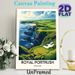 Royal Portrush Golf Club Painting Poster, Vibrant Retro Coastal Golf Course Scene Poster, Scenic Golf Landscape Decor, Ideal For Home, Golf_maomaolike.com