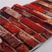 New Red Brick Block Wallpaper Self-Adhesive Restaurant Kitchen Waterproof Moisture-Proof College Dormitory Bookshelf_maomaolike.com