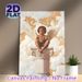 Cherub Angel Themed Painting Poster, Warm-hued Vintage Religious Art Poster, Serene Celestial Design Ideal For Living Room, Bedroom And Spiritual_maomaolike.com