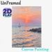 Sunset Seascape With Sailboats Painting Poster, Soft-hued Impressionist Coastal Scene Poster, Calming Ocean View Ideal For Living Room, Bedroom Or_maomaolike.com