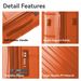 3-Piece Luggage Sets (20", 24", 28"), Suitcase With Wheels, Hardside Suitcase With Four Spinner Wheels And Scratch-Resistant Surface, Orange_maomaolike.com
