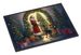 Doberman Pinscher And Santa Claus Doormat Front Door Mat Indoor Outdoor Rugs For Entryway, Non Slip Washable Low Pile, 24H X 36W_maomaolike.com