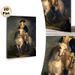 Vintage Military Officer On Horseback Classic Portrait Painting Poster, Realistic Dim-toned Historical Figure Poster, Elegant Classic Art Piece Ideal_maomaolike.com