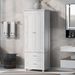 Tall Storage Cabinet With Two Drawers For Bathroom/Office_maomaolike.com