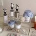 Minimalist Double-layer Shelf For Bathroom Sink To Store Cosmetics, Shower Gel, Toiletries, And With Drainage Function_maomaolike.com