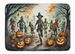 Zombies Spooky Halloween Memory Foam Kitchen Mat Machine Washable Anti-Fatigue Mat Cushion Comfort Bath Mat Or Kitchen Rug_maomaolike.com