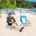 Beach Umbrella Chair For Adults With Adjustable Parasol UPF50+ Sun Tear-proof 600D Oxford Fabric 360° Adjustable Tilt_maomaolike.com