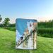 Summer Dog Oil Painting DIY Healing Tapestry Indoor Decoration Bed Camping Blanket Sofa Throw_maomaolike.com