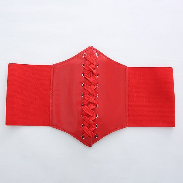 Unisex Court style fashion women's band band elastic waist wrap women's dress elastic waist width_maomaolike.com