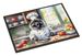 Keeshond The Chef Doormat Front Door Mat Indoor Outdoor Rugs For Entryway, Non Slip Washable Low Pile, 24H X 36W_maomaolike.com