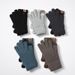Winter warm touch screen wool double thickened outdoor Arctic fleece lining knit gloves_maomaolike.com
